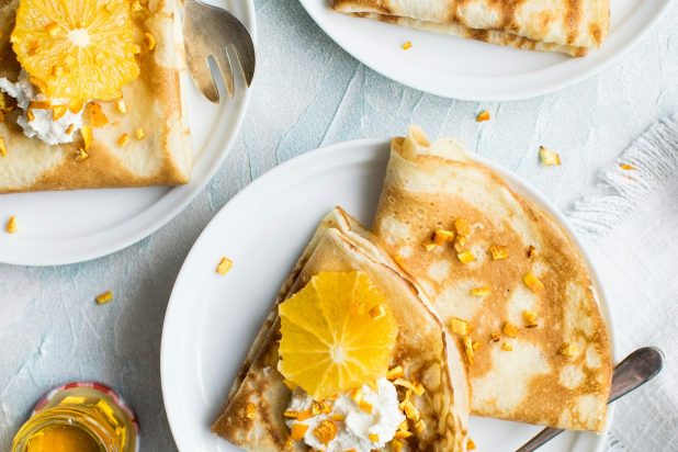 Crêpes aux agrumes